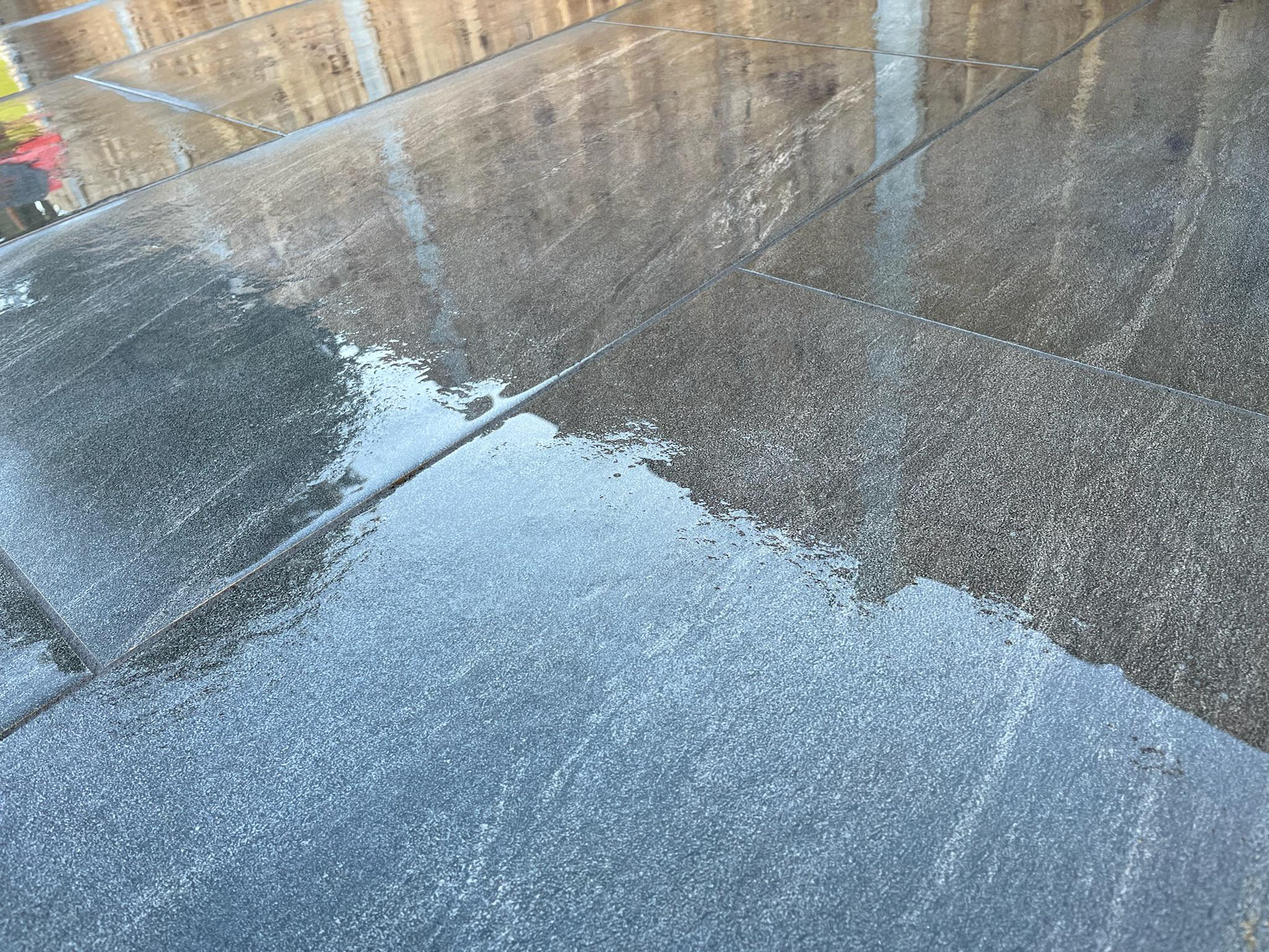 Anthracite Porcelain Patios with Connecting Path finished photo 15