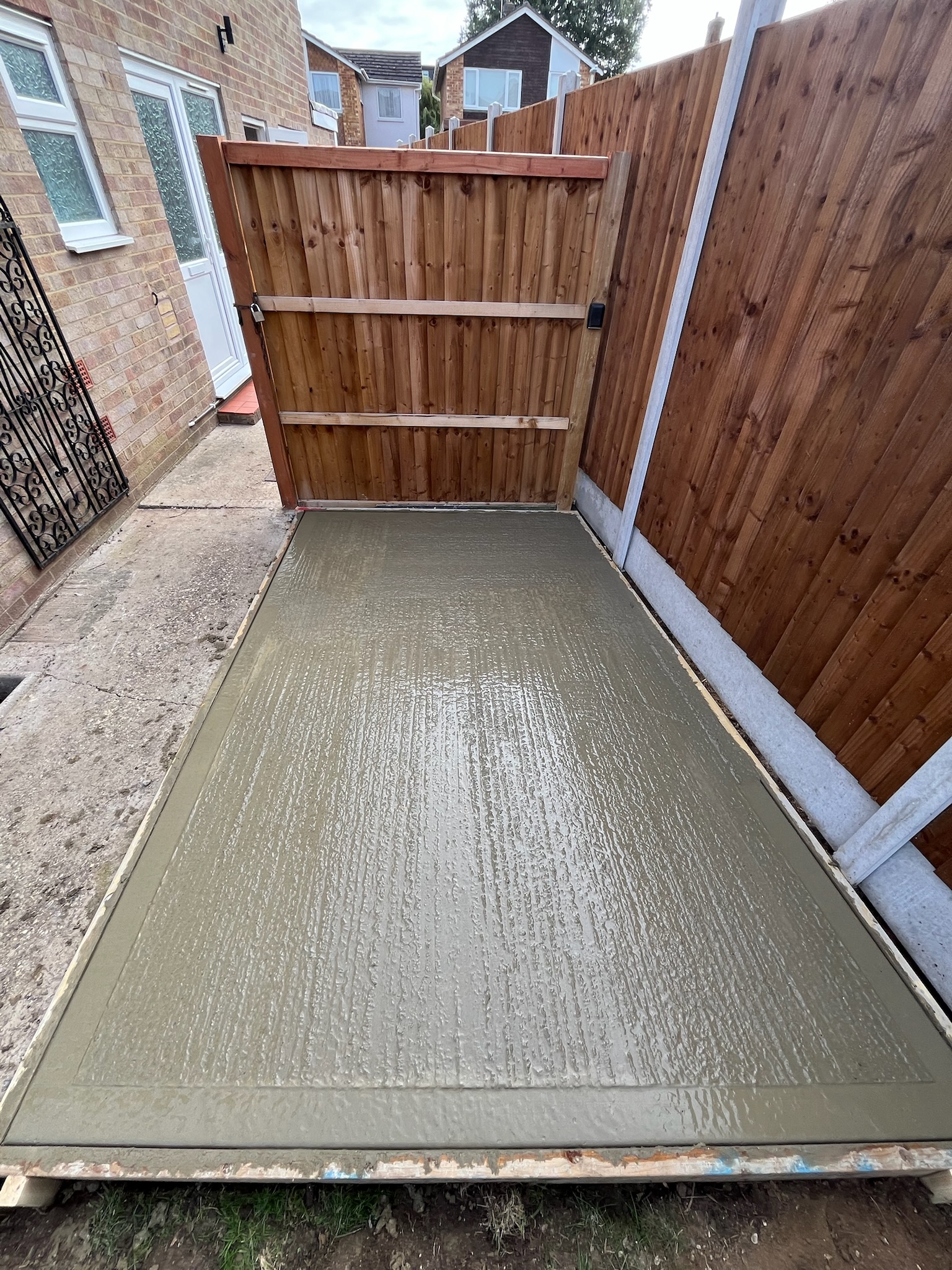 Concrete Shed Base finished photo 2