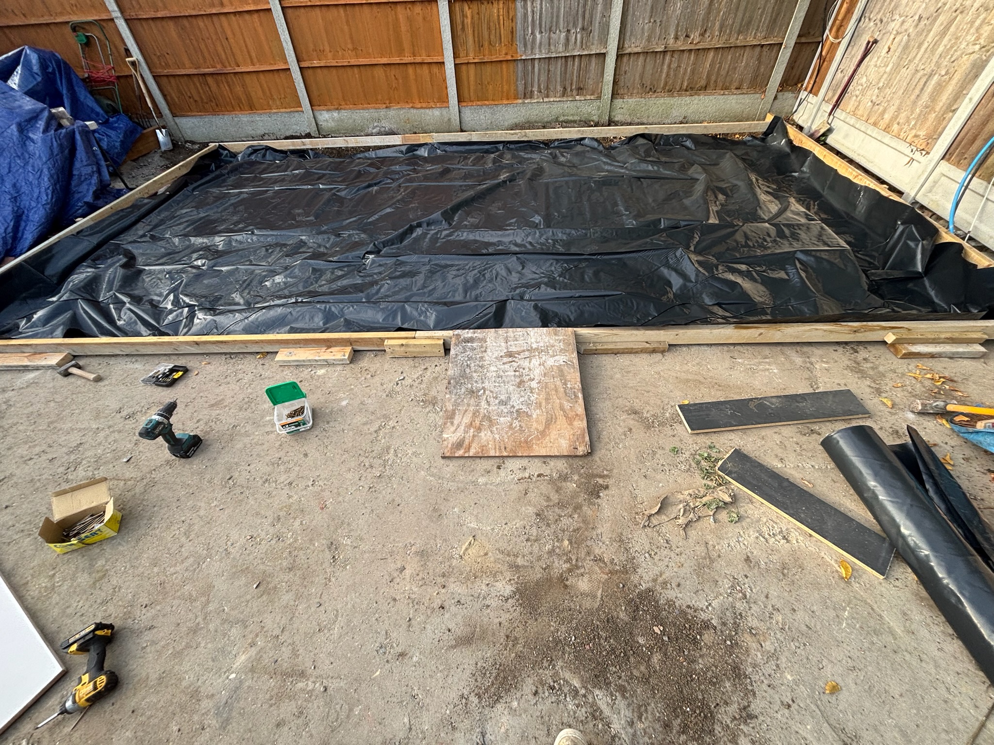 Concrete Base for Outbuilding