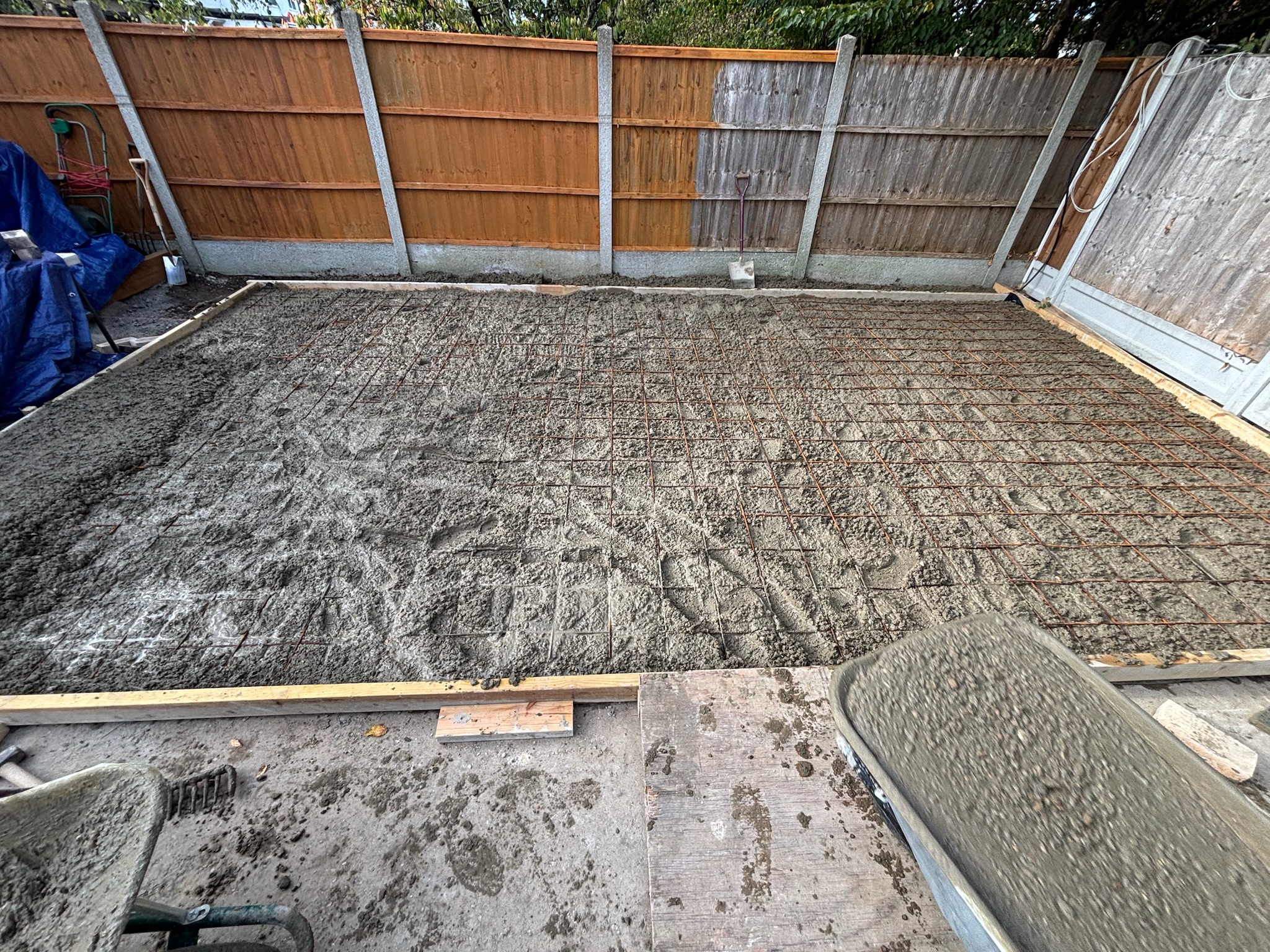 Concrete Base for Outbuilding finished photo 2
