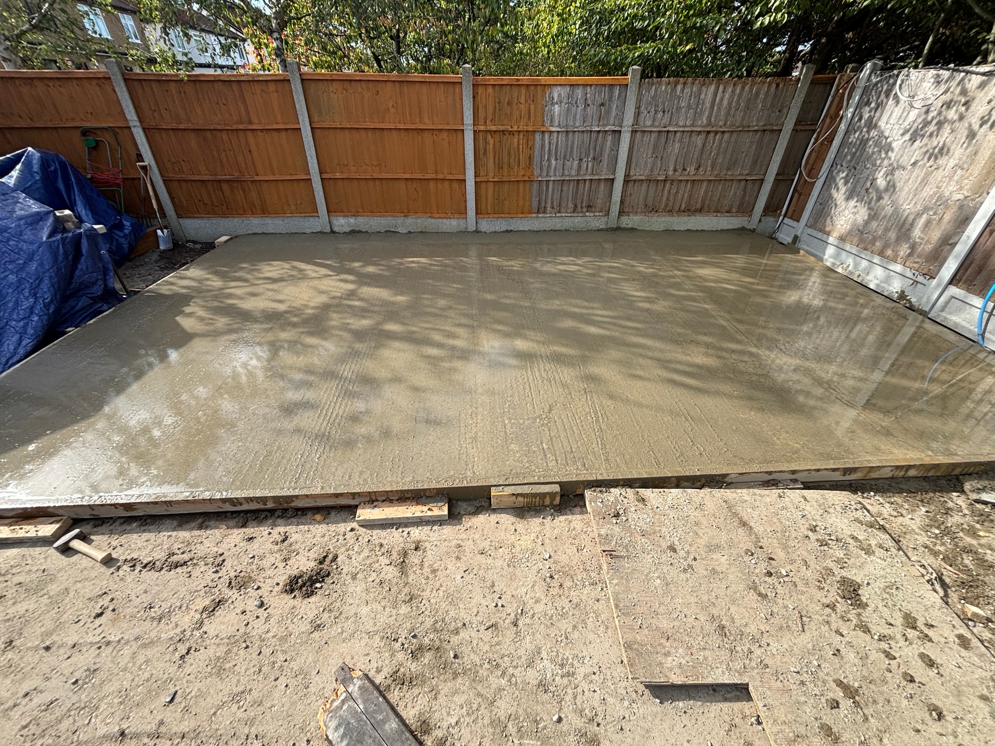 Concrete Base for Outbuilding