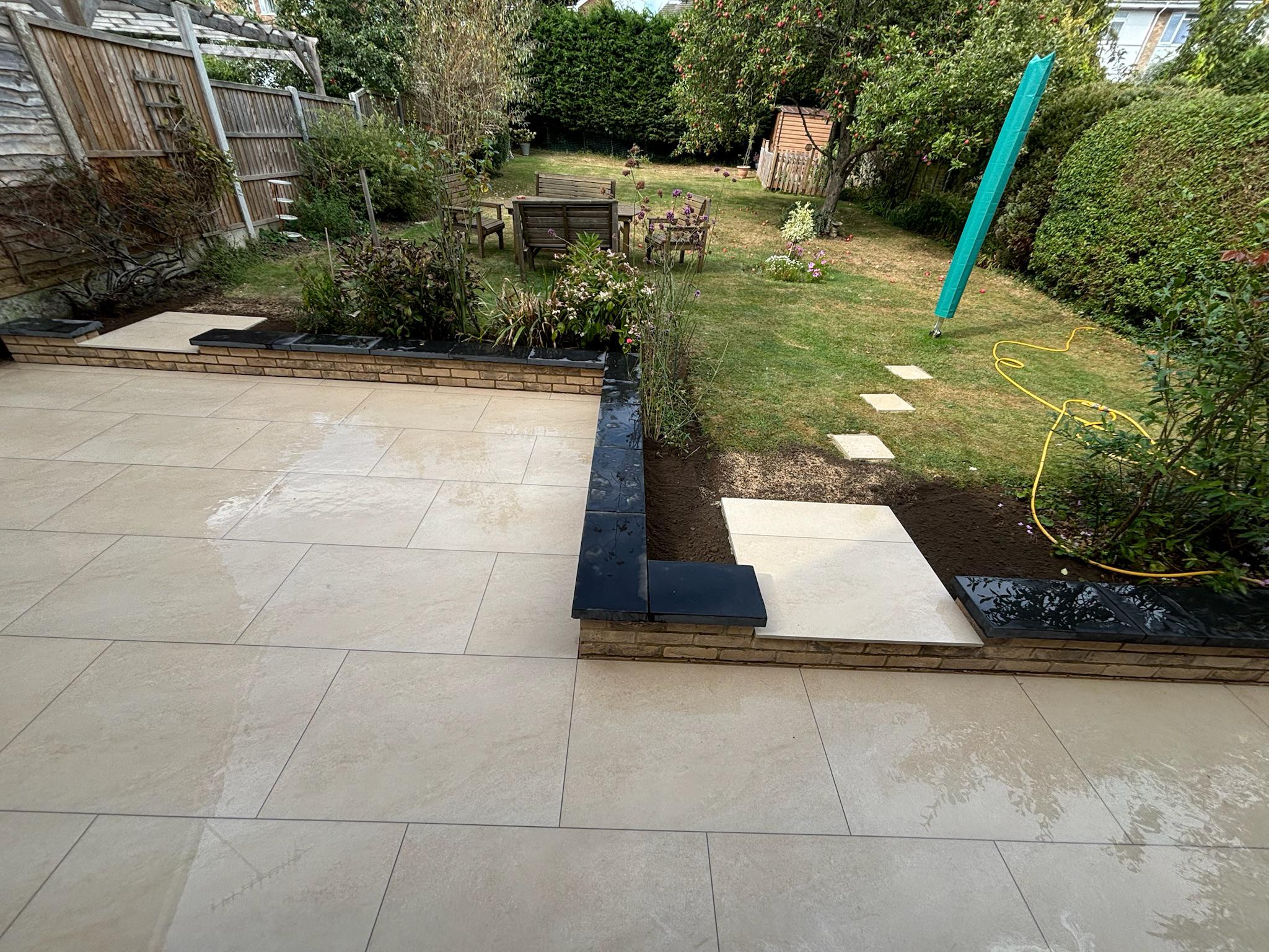 HS Beige Porcelain Patio finished photo 2