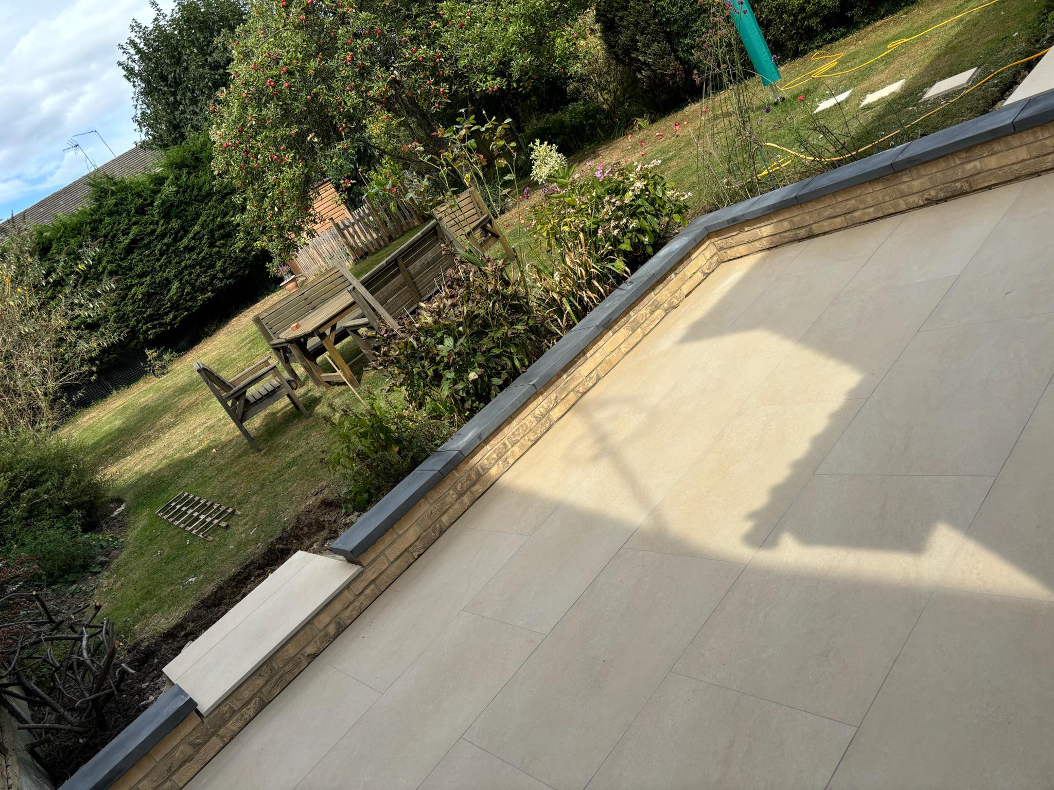 HS Beige Porcelain Patio finished photo 3