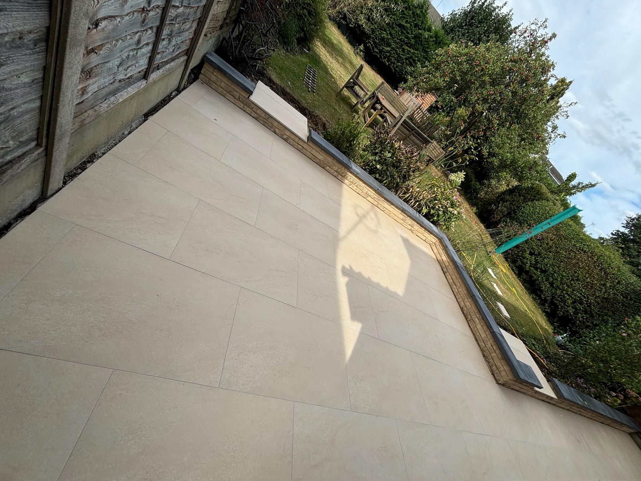 HS Beige Porcelain Patio finished photo 4