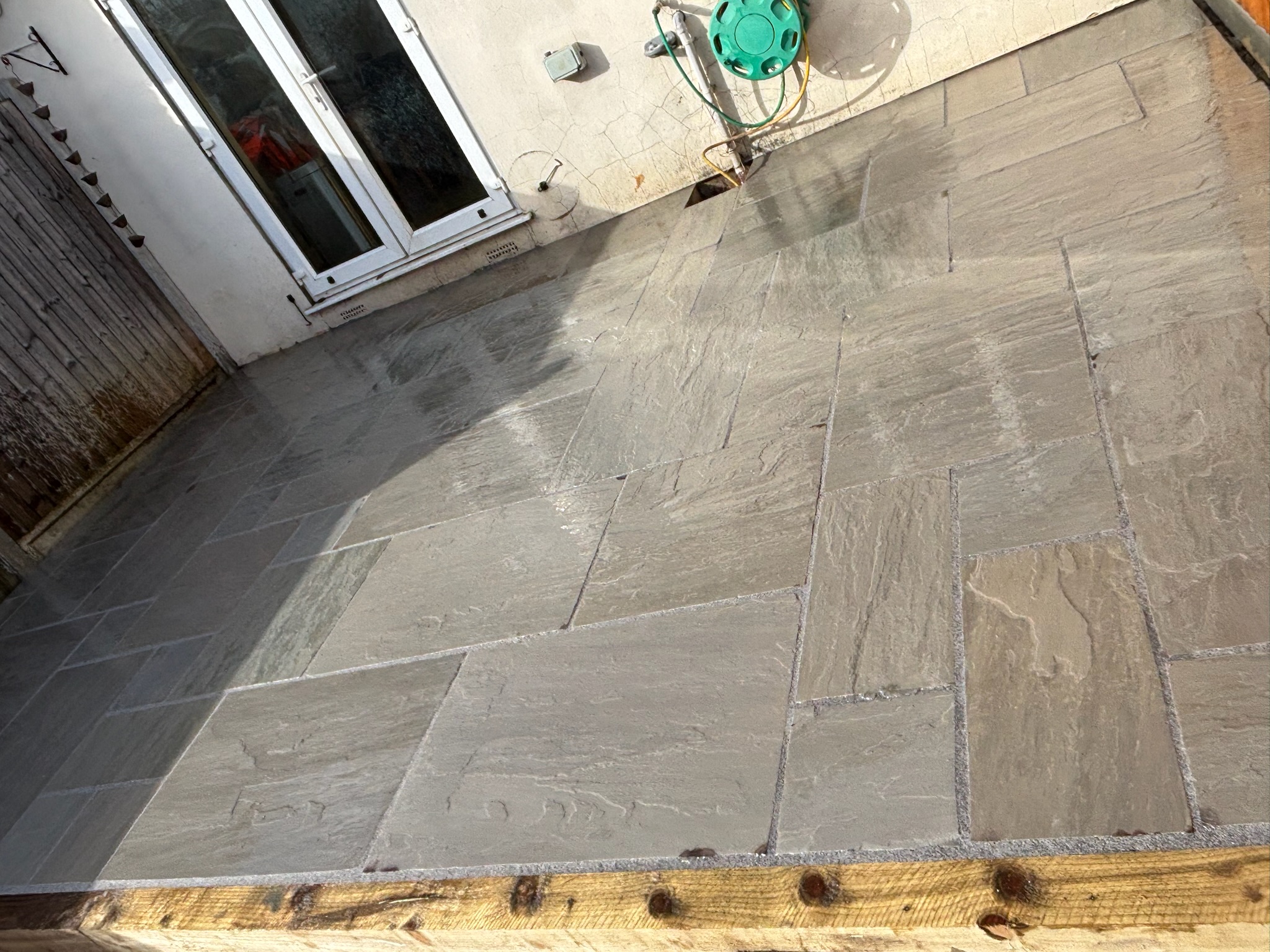 Kandla Grey Sandstone Patio finished photo 2