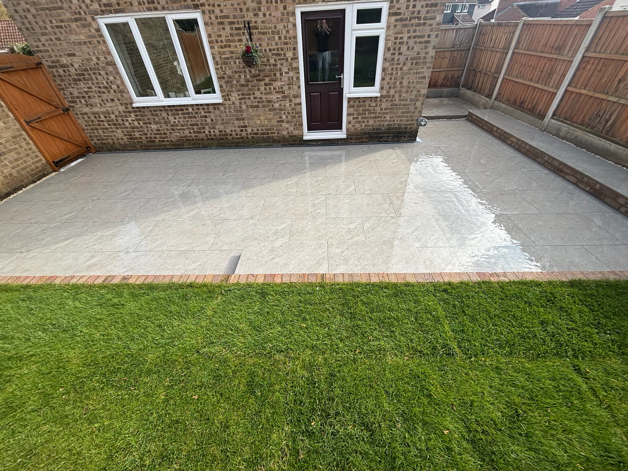 Universal Grey Porcelain Patio finished photo 6